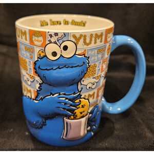 Sesame Street 3D Cookie Monster 2004 Gund Coffee Mug "Me Love to Dunk!"
